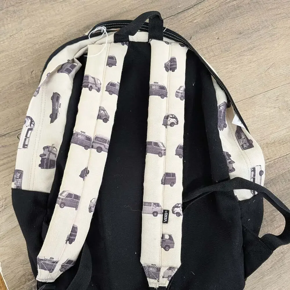 Vans Off The Wall Bus Van Print Canvas Backpack